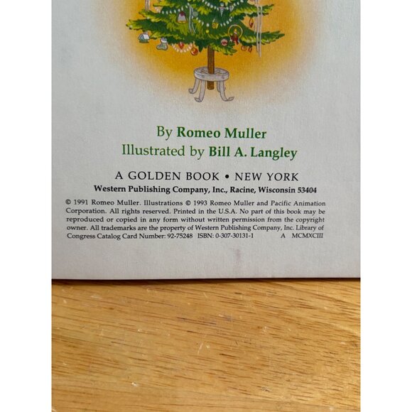 Vintage Little Golden Book "Noel" By Romeo Muller 1993 Reading Pictures - Picture 7 of 8